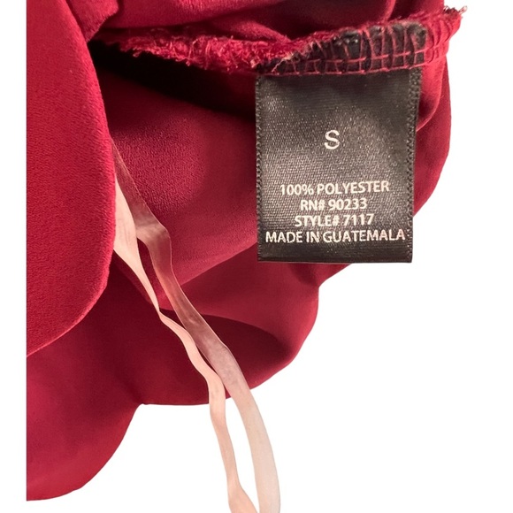 L.A. Hearts scalloped hem crop tank top - maroon size S - Picture 4 of 4